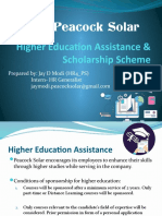 Peacock Solar Education Assistance