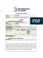 Silabo de Historia Social Dominicana I PDF