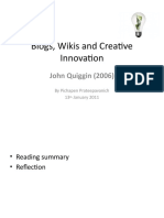 Blogs, Wikis and Creative Innovation (DIGIsummer11)