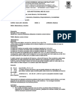 Aritmética, Geometría, Estadística, Emprendimiento y Contabilidad