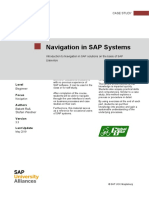 Navigation in SAP Systems: Case Study