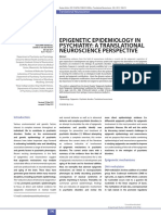 (Translational Neuroscience) Epigenetic Epidemiology in Psychiatry A Translational Neuroscience Perspective