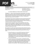 Media Release: FCC Approval of Comcast-NBCU Transaction January 18, 2011