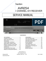 Harman/Kardon AVR 254 Service Manual)