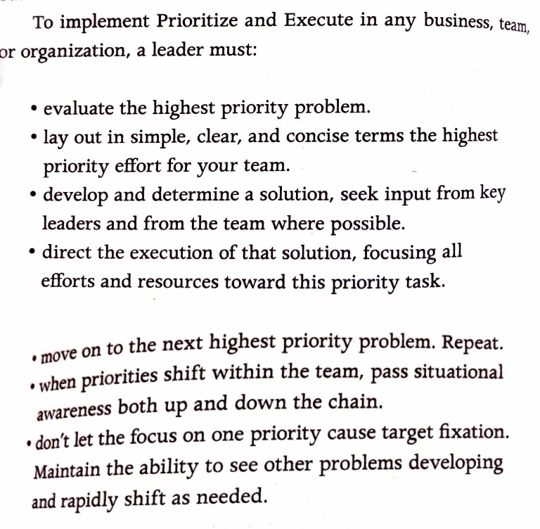 Jocko - Prioritize and Execute