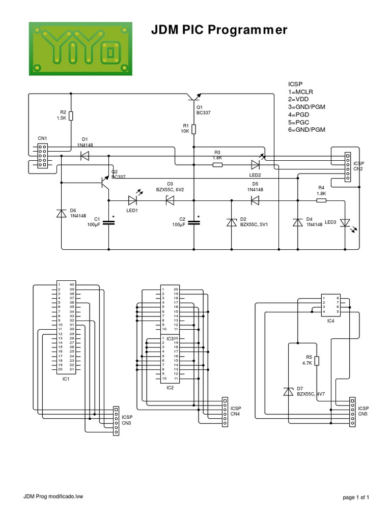 JDM PIC Programmer Circuit Design | PDF | Chess Openings | Chess