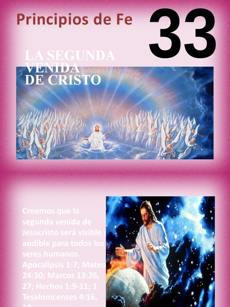 Los principales eventos asociados con la segunda venida de Cristo | PDF ...