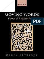 Derek D. Attridge - Moving Words - Forms of English Poetry