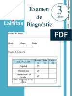 3er Grado - Examen de Diagnóstico (2019-2020)