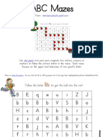 Letter Mazes Printable BB PDF