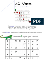 Letter Mazes Printable Ii PDF