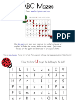 Letter Mazes Printable L PDF