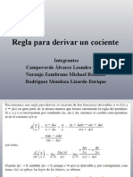 Regla para Derivar Un Cociente