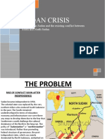Sudan Crisis: Civil Wars in Sudan and The Existing Conflict Between South and North Sudan