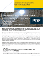 Modern & Ancient Curves for Math Educators