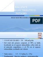 balance hidroelectroltico POTASIO