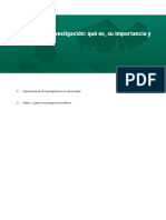 Lectura 1. La Investigación Qué Es, Su Importancia y Características PDF