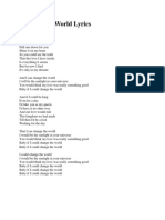 Change The World Lyrics PDF