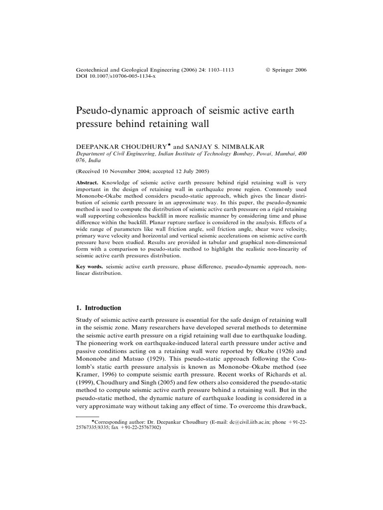 Paper 1 PDF | PDF | Earthquakes | Seismology