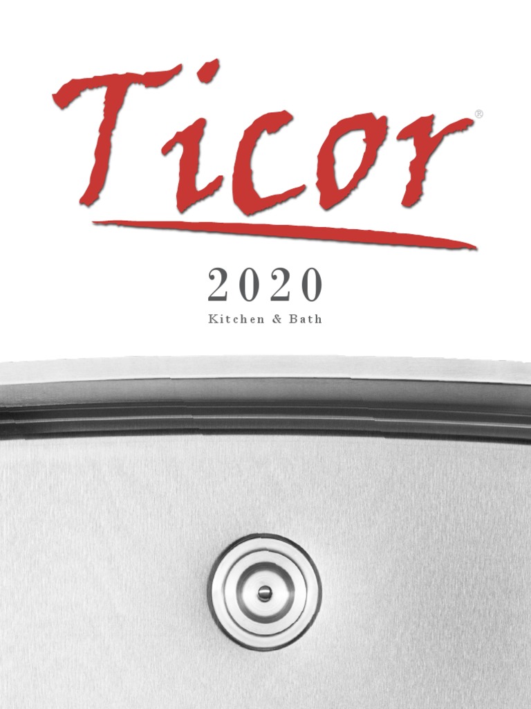 Ticor Sink Catalog PDF Sink Tools