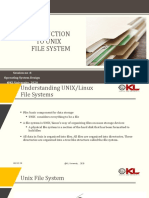 To Unix File System: Session No:4 Operating System Design @KL University, 2020