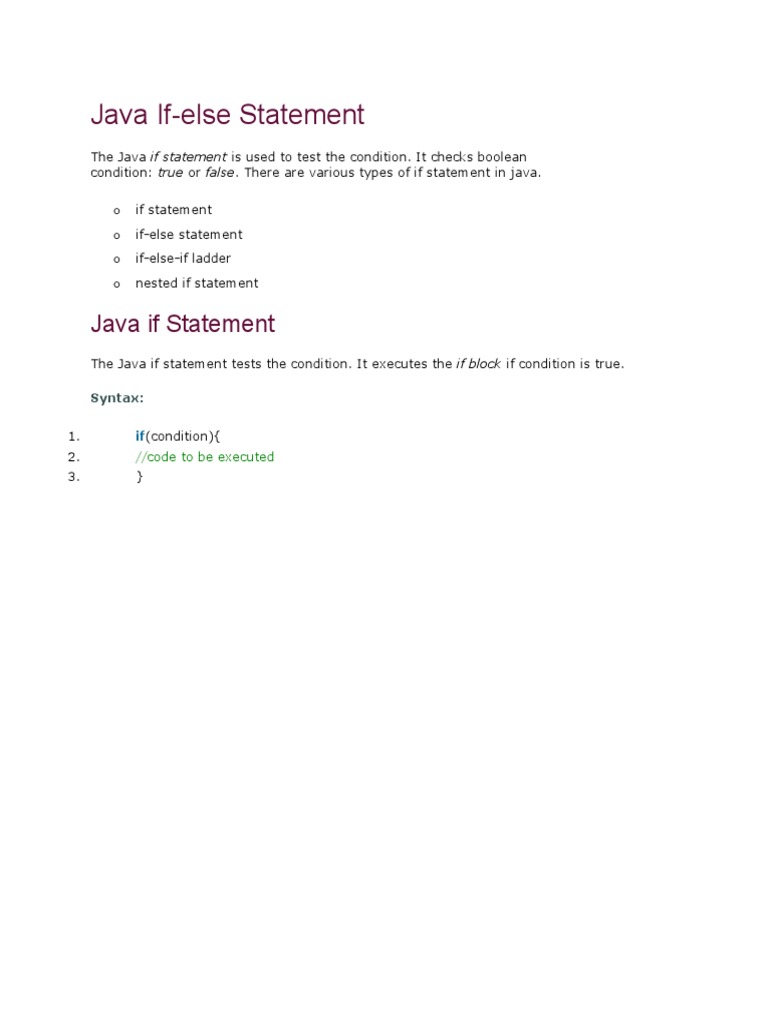 Java If - ELSE | PDF | Metalogic | Syntax (Logic)