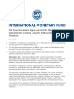 IMF Executive Approves US$143 Million For SL