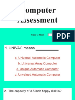Computer Assessment: Click To Start
