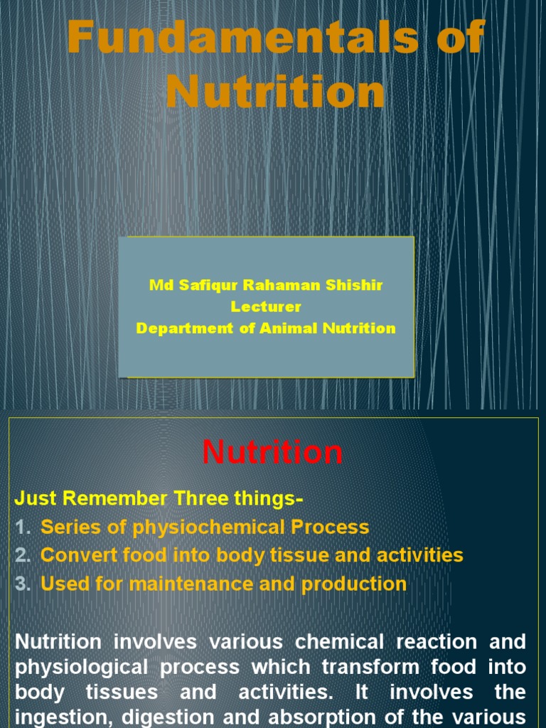Essentials of Nutrition Science | PDF | Nutrients | Nutrition