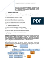 Decentralized Operations and Segment Reporting Analysis