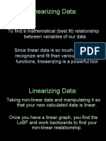 Linearizing Data