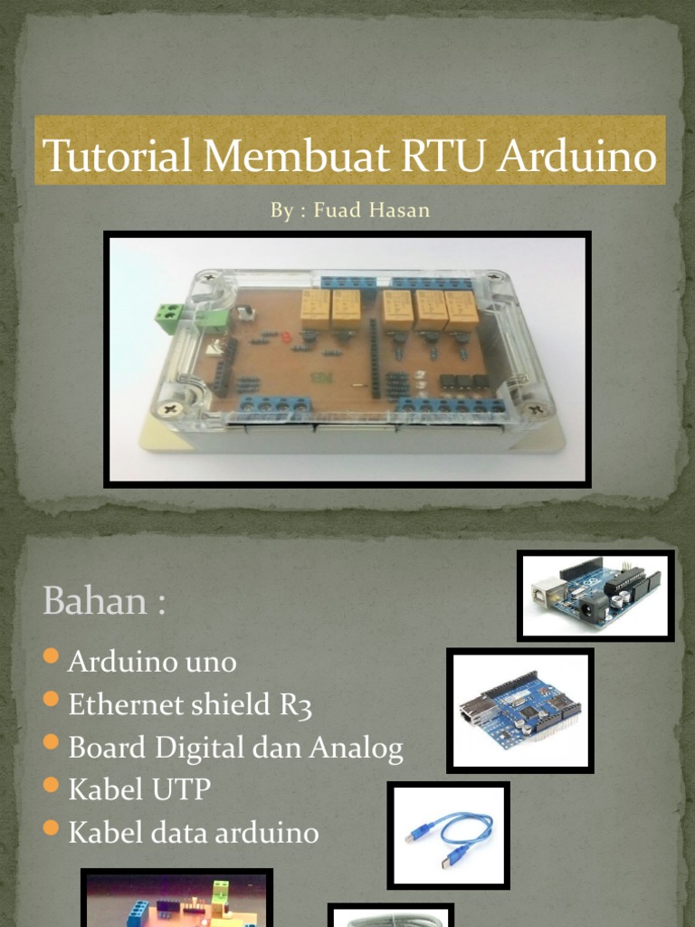 Tutorial Membuat RTU Arduino | PDF | Arduino | Computer Networking