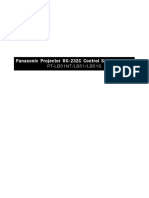 Panasonic Projector RS-232C Control Specifications: P T-L B 5 1 N T / L B 5 1 / L B 5 1 S