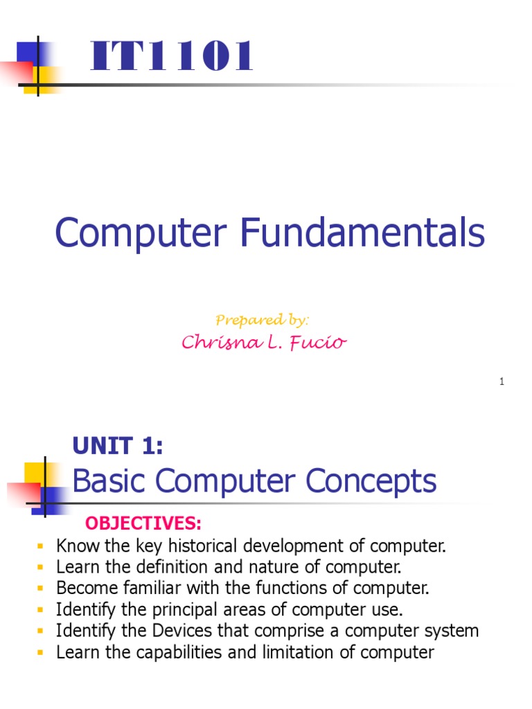 Basic Computer Concepts Overview | PDF | Input/Output | Process (Computing)