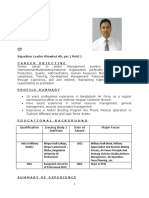 CV of Squadron Leader Shawkut Ali, PSC