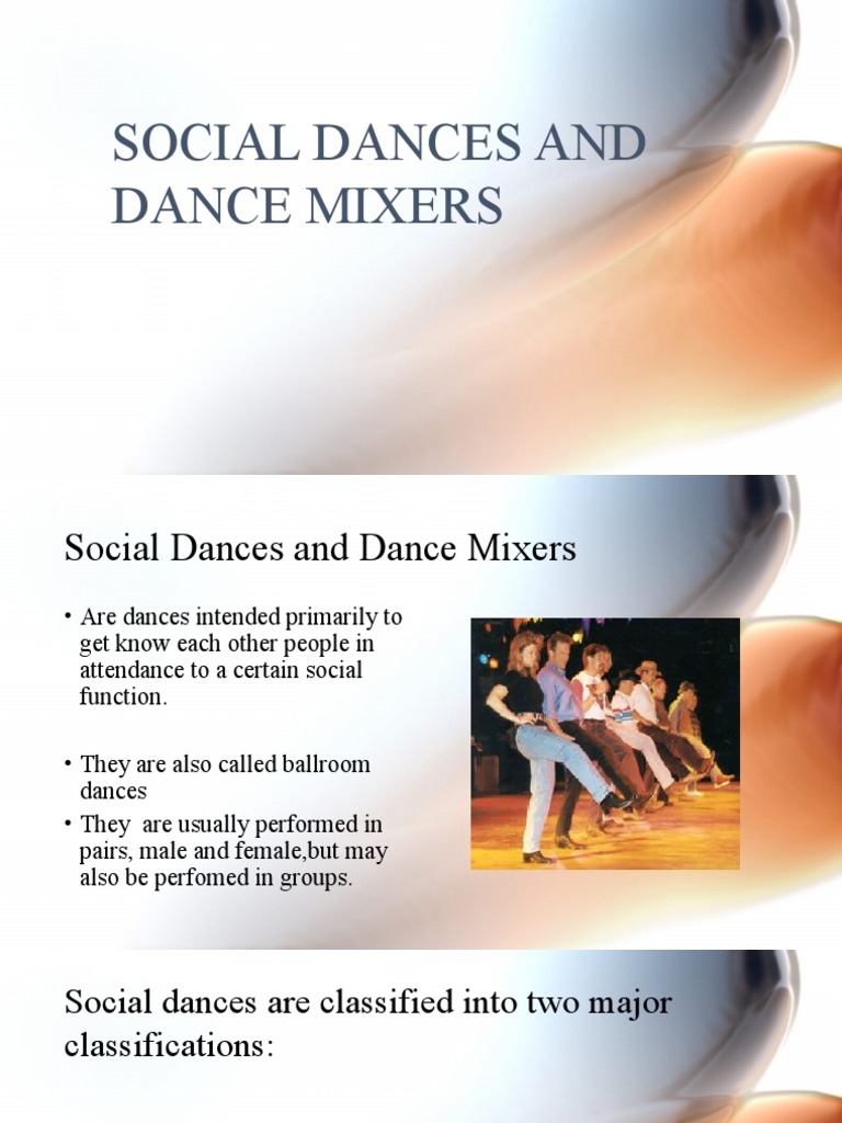 Social Dances and Dance Mixers PDF Social Dance Ballroom Dance