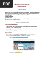 GETTING STARTED WITH THE CAMBRIDGE LMS