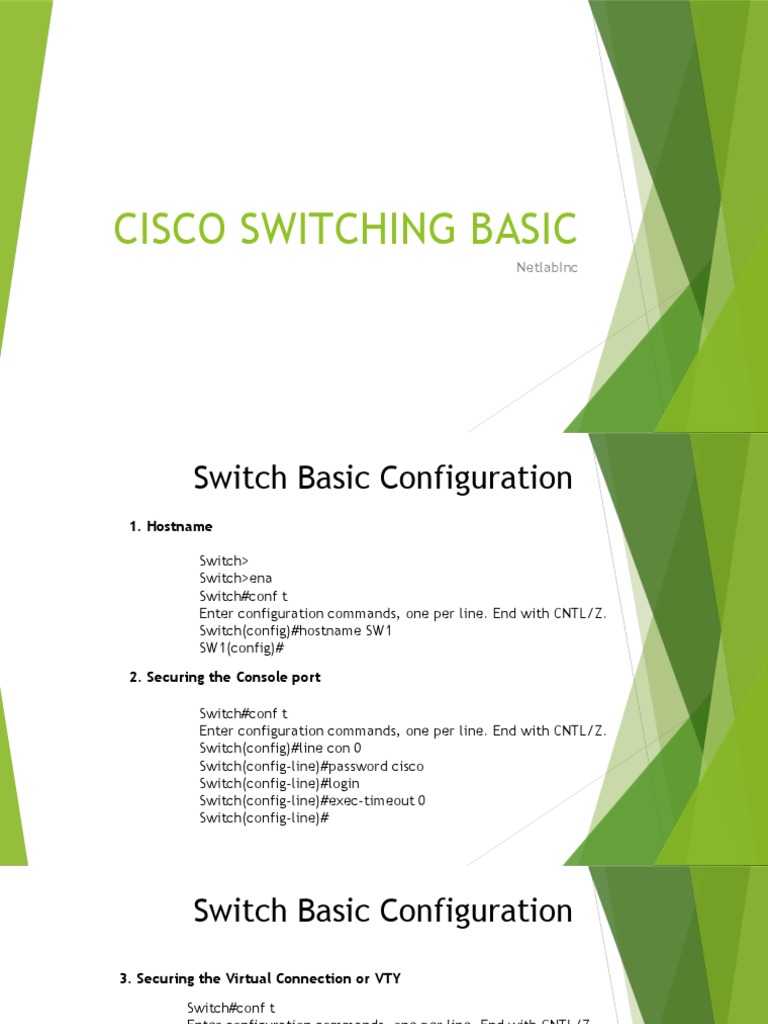 Cisco Switching Basic: Netlabinc | PDF | Networks | Internet Standards
