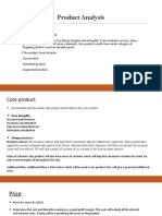 Product Analysis