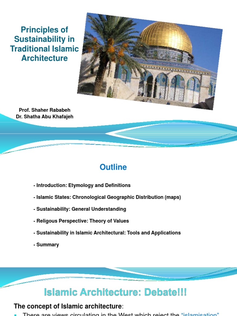 Sustainable Principles in Islamic Architecture | PDF | Green Building ...
