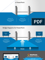 Bridge Diagrams For Powerpoint: Sample Text Sample Text Sample Text