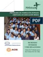 PFHC - Cuaderno 4 - Guias 3º Ano - Mi Mundo Interior y Mis Relaciones - Final PDF