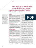 In-Patient Services For People With Intellectual Disability and Mental Health or Behavioural Difficulties