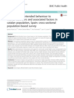 Attitudes and Intended Behaviour To Mental Disorders and Associated Factors in Catalan Population, Spain: Cross-Sectional Population-Based Survey