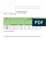 Template For Daily Enrolment Data