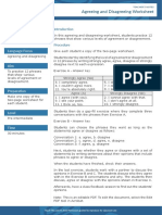 Agreeing and Disagreeing Worksheet