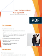 Session 3. The Customer in Operations Management SUMMER PDF