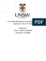 Cven 9809-Reinforced Concrete Design Assignment-2: Strut & Tie Model