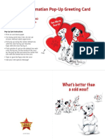 Dalmatian Pop-Up Greeting Card