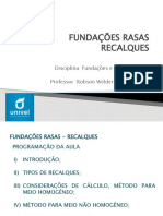 FUNDAÇÕES - AULA 09 - GEOTECNIA DO SUBSOLO